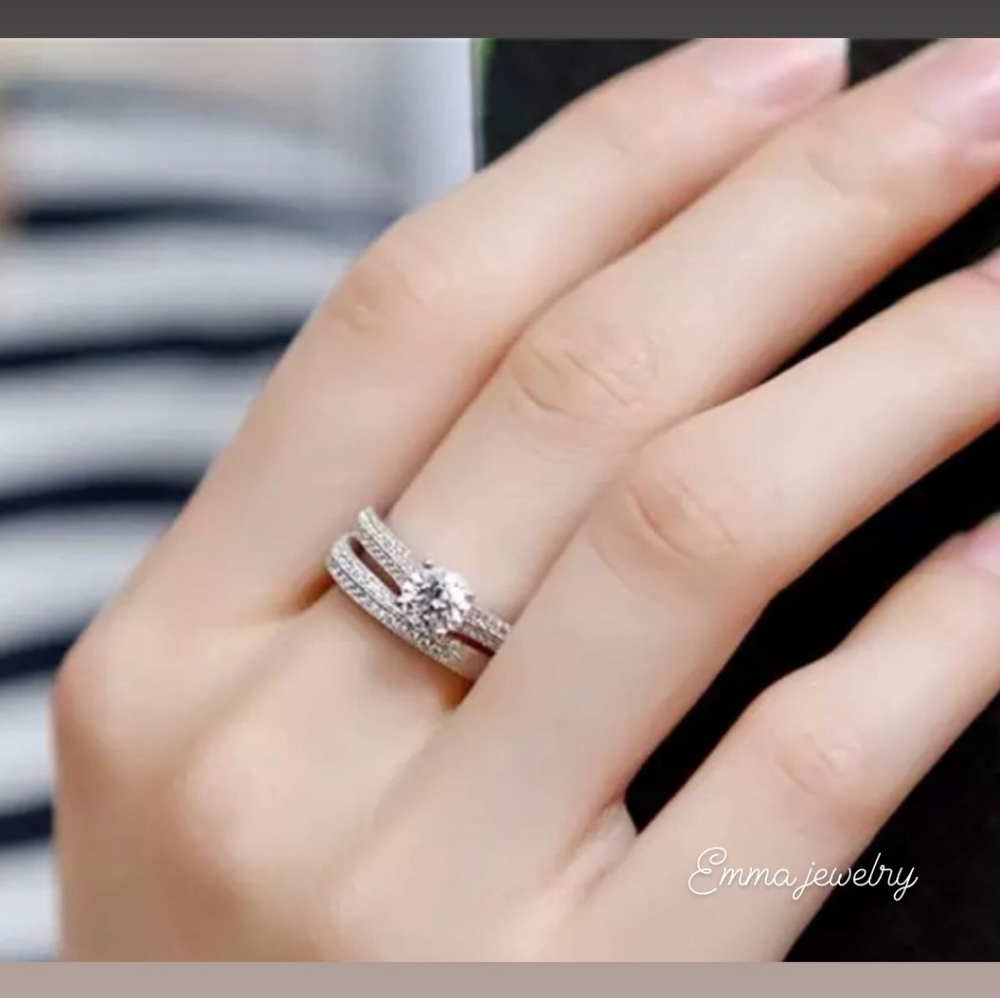 💍NEW 925 Sterling Silver Sets rings for women